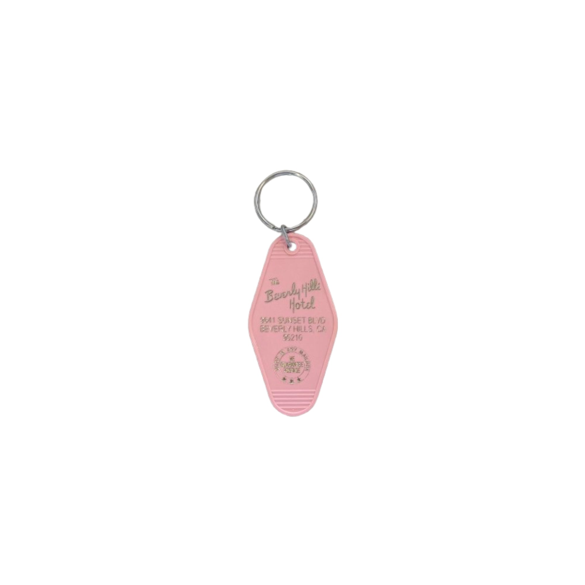 Motel Key Fob - Beverly Hills Hotel Pink