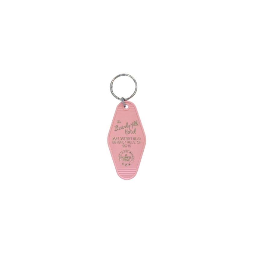 Motel Key Fob - Beverly Hills Hotel Pink