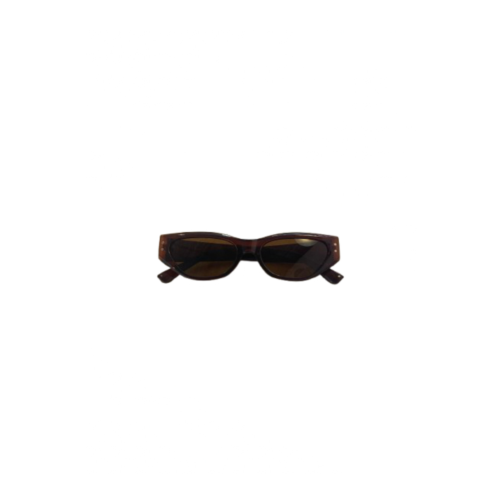 Brown Rectangle Sunglasses