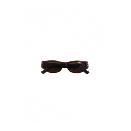 Brown Rectangle Sunglasses