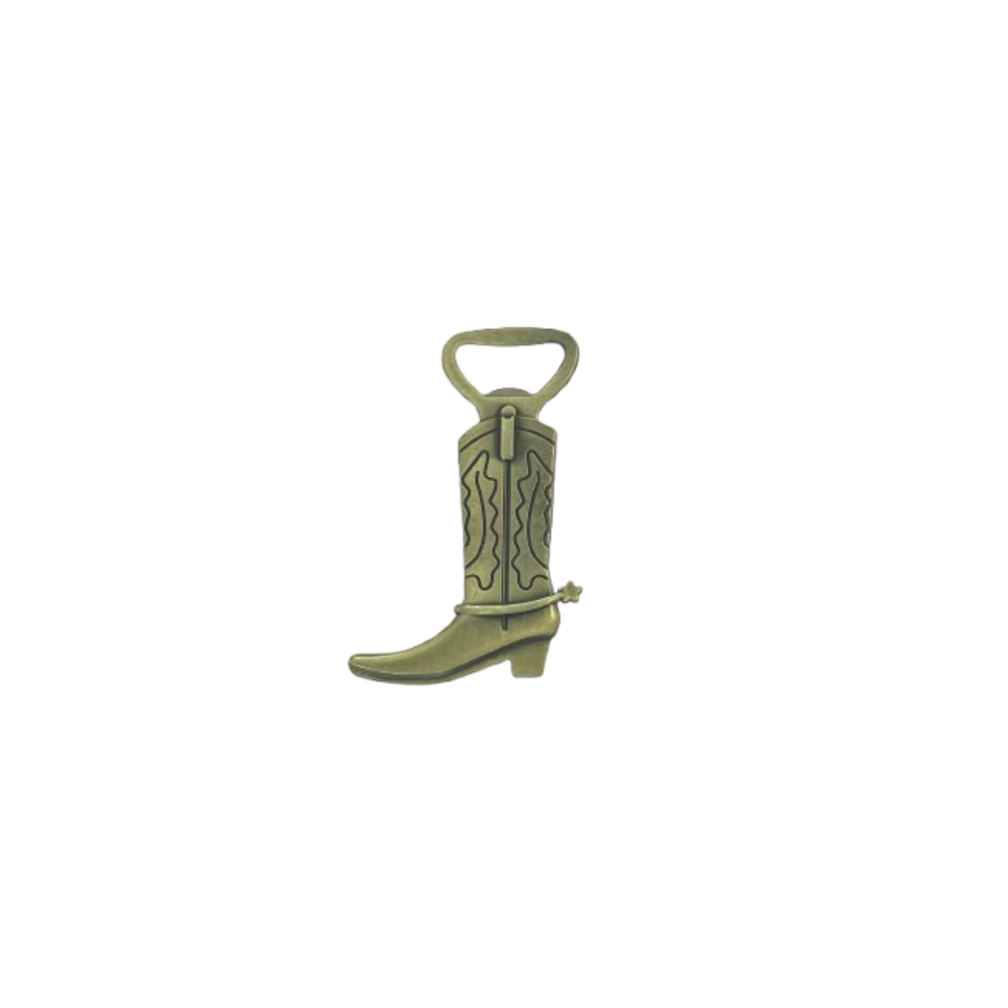 Gold Cowboy Boot Bottle Opener