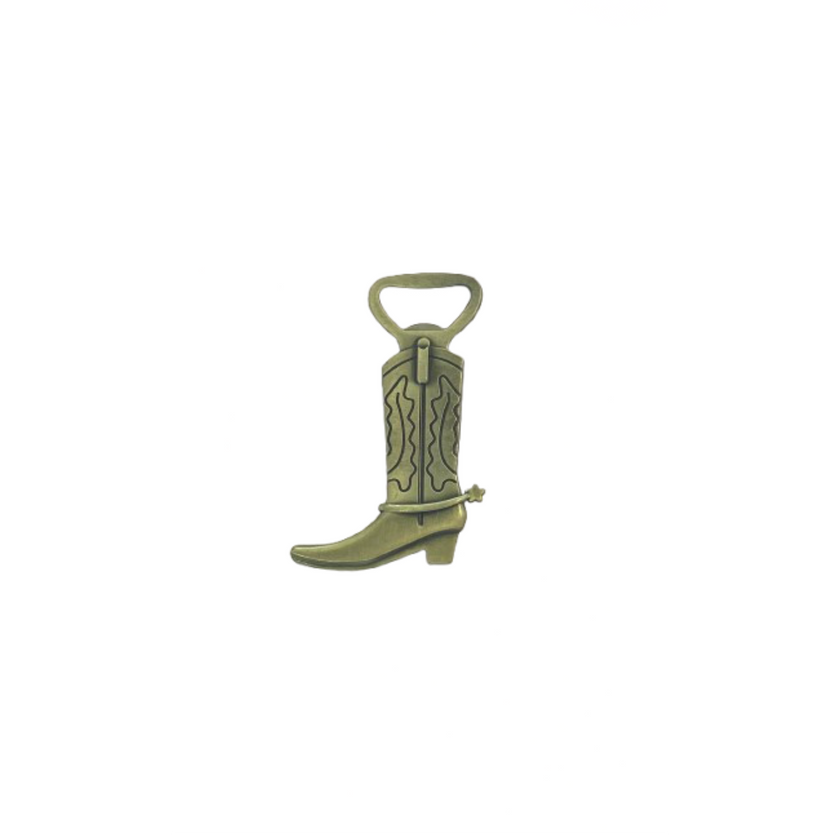 Gold Cowboy Boot Bottle Opener