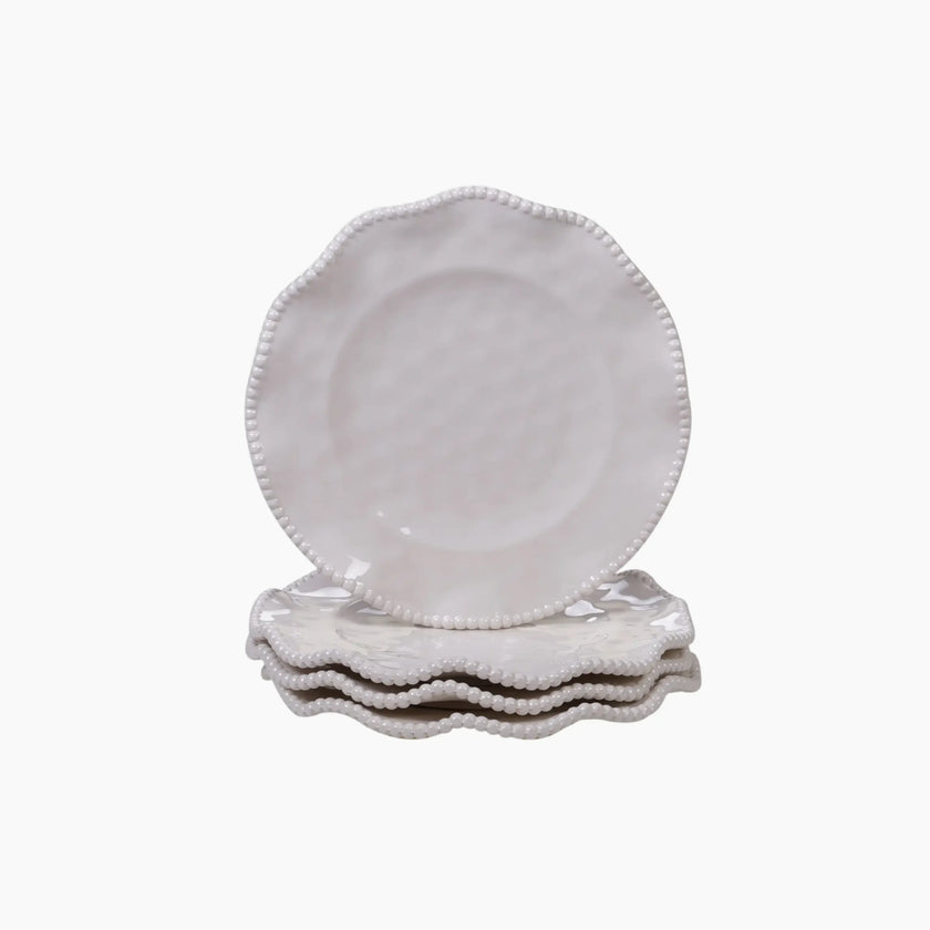 Perlette Cream Melamine Salad Plate 9”